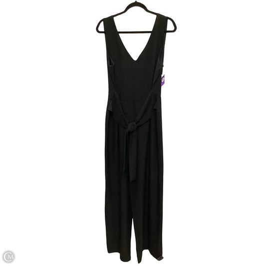Designer Jumpsuit By Laundry In Black, Size: 14