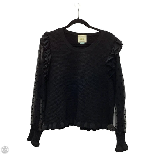 Blouse Long Sleeve By Maeve In Black, Size: 2x