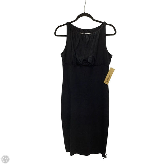 Designer Dress Casual Midi By Susana Monaco In Black, Size: L