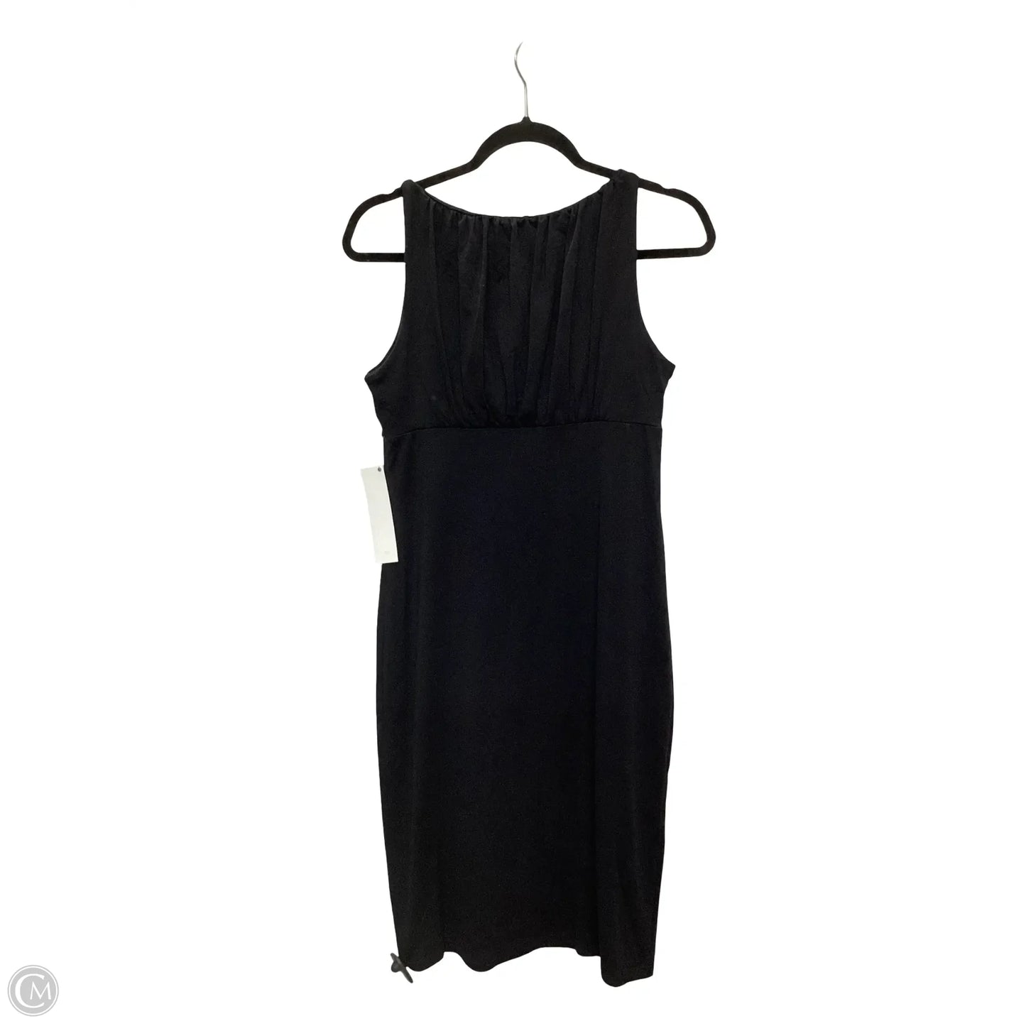 Designer Dress Casual Midi By Susana Monaco In Black, Size: L