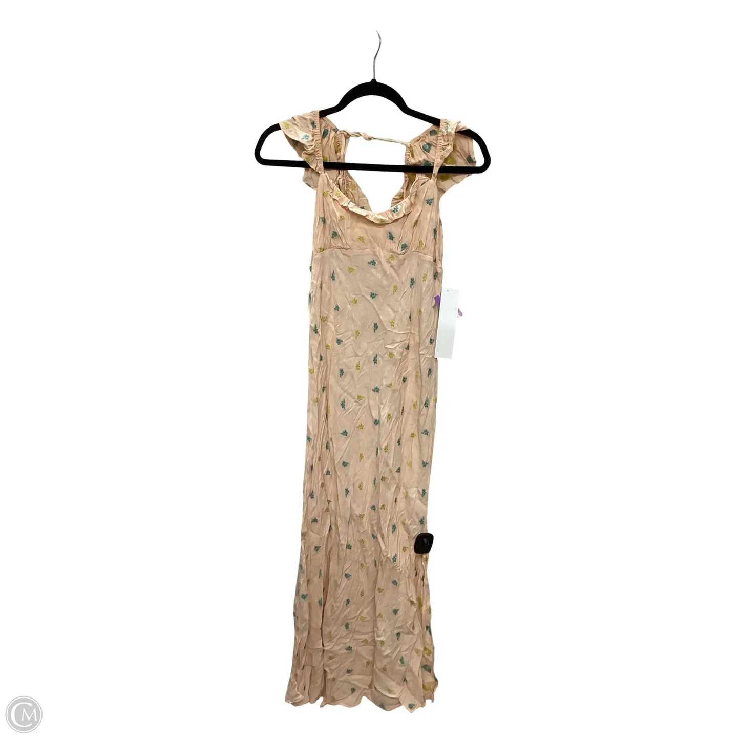 Dress Casual Midi By Anthropologie In Peach, Size: Xsp