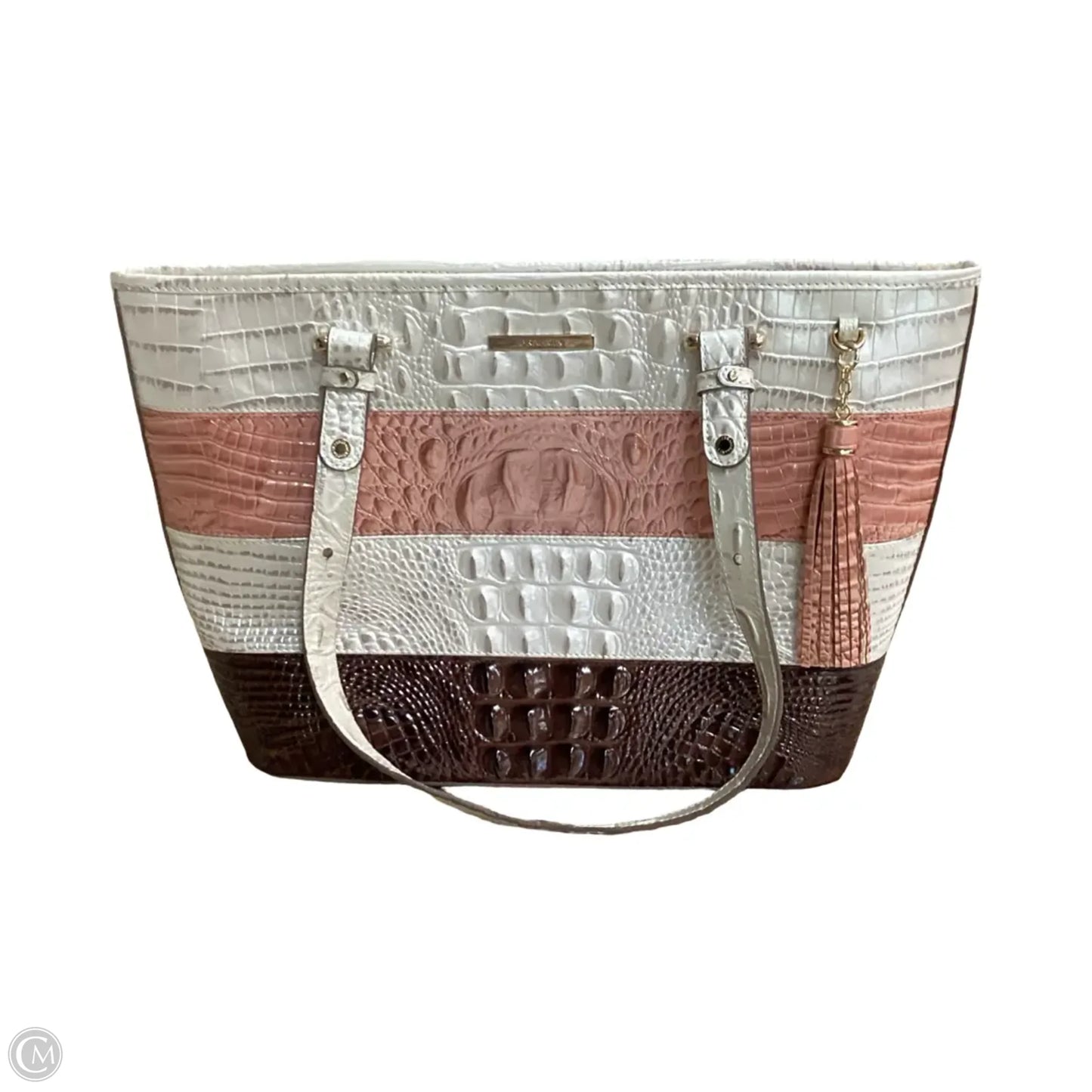 Handbag Designer By Brahmin, Size: Large