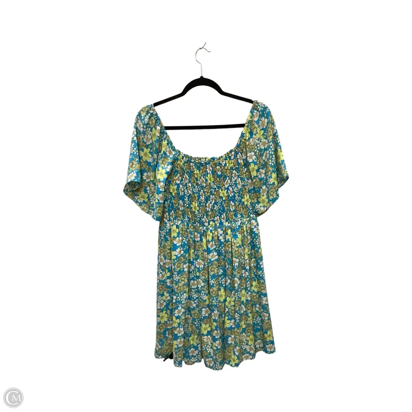 Dress Casual Short By How Very Loved In Blue & Green, Size: M
