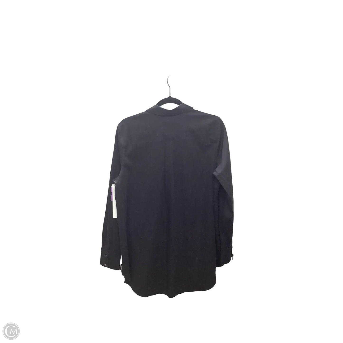 Blouse Long Sleeve By Chicos In Black, Size: 8