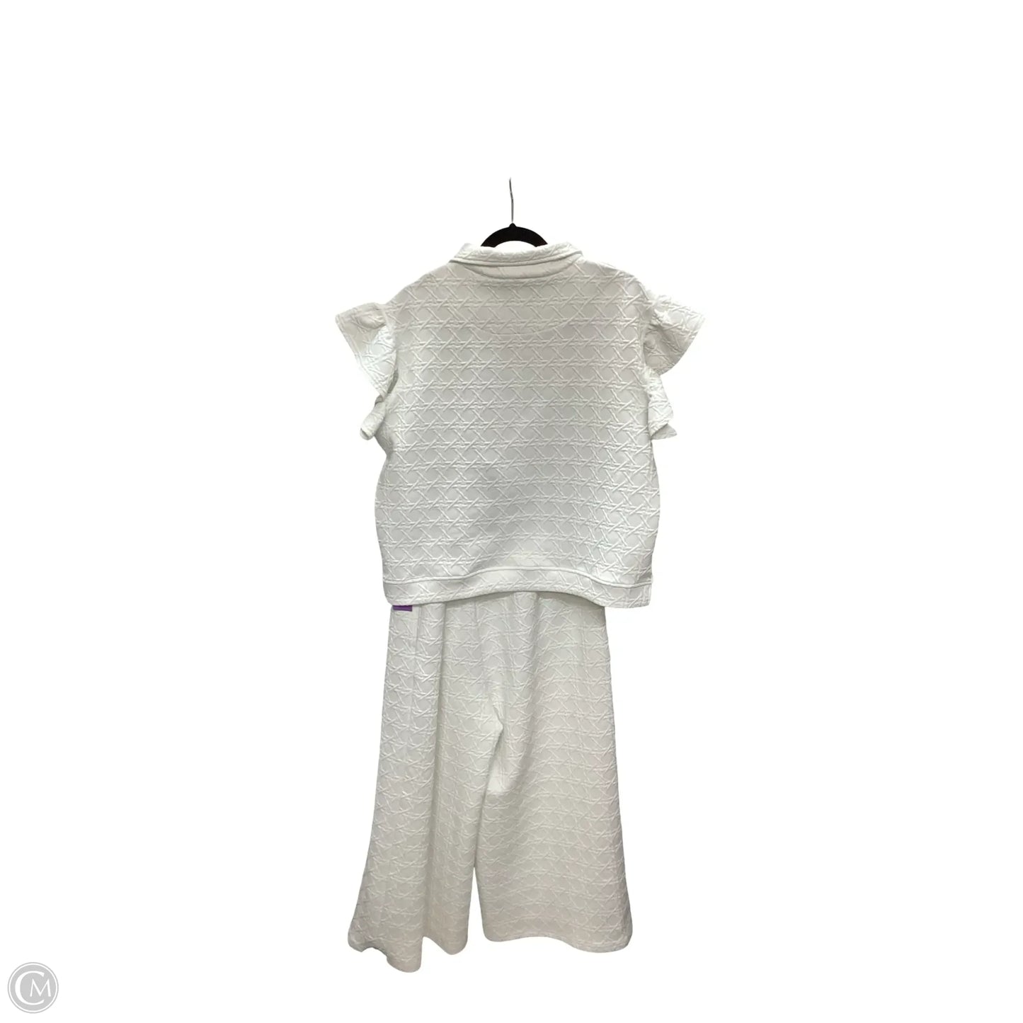 Pants Set 2pc By SSYS The Label In White, Size: Xl