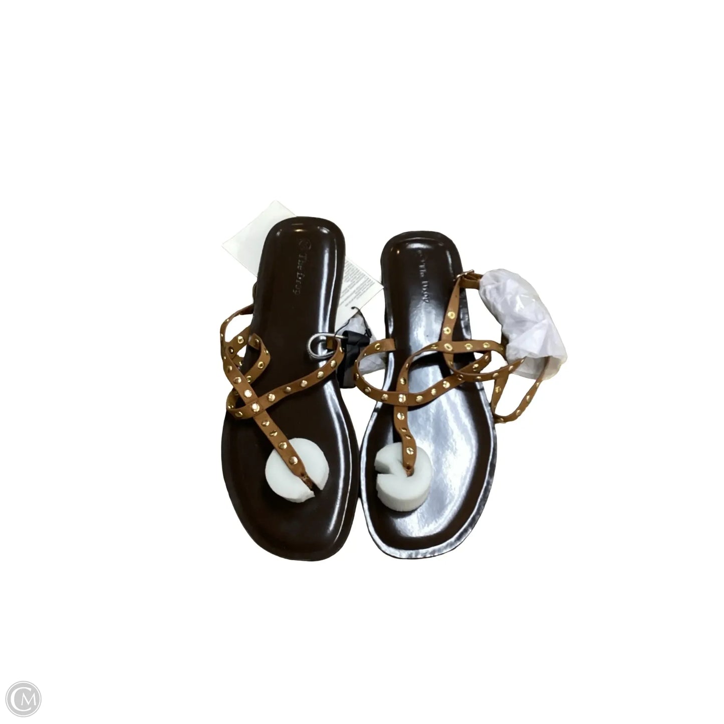 Sandals Flats By The Drop In Brown, Size: 9.5