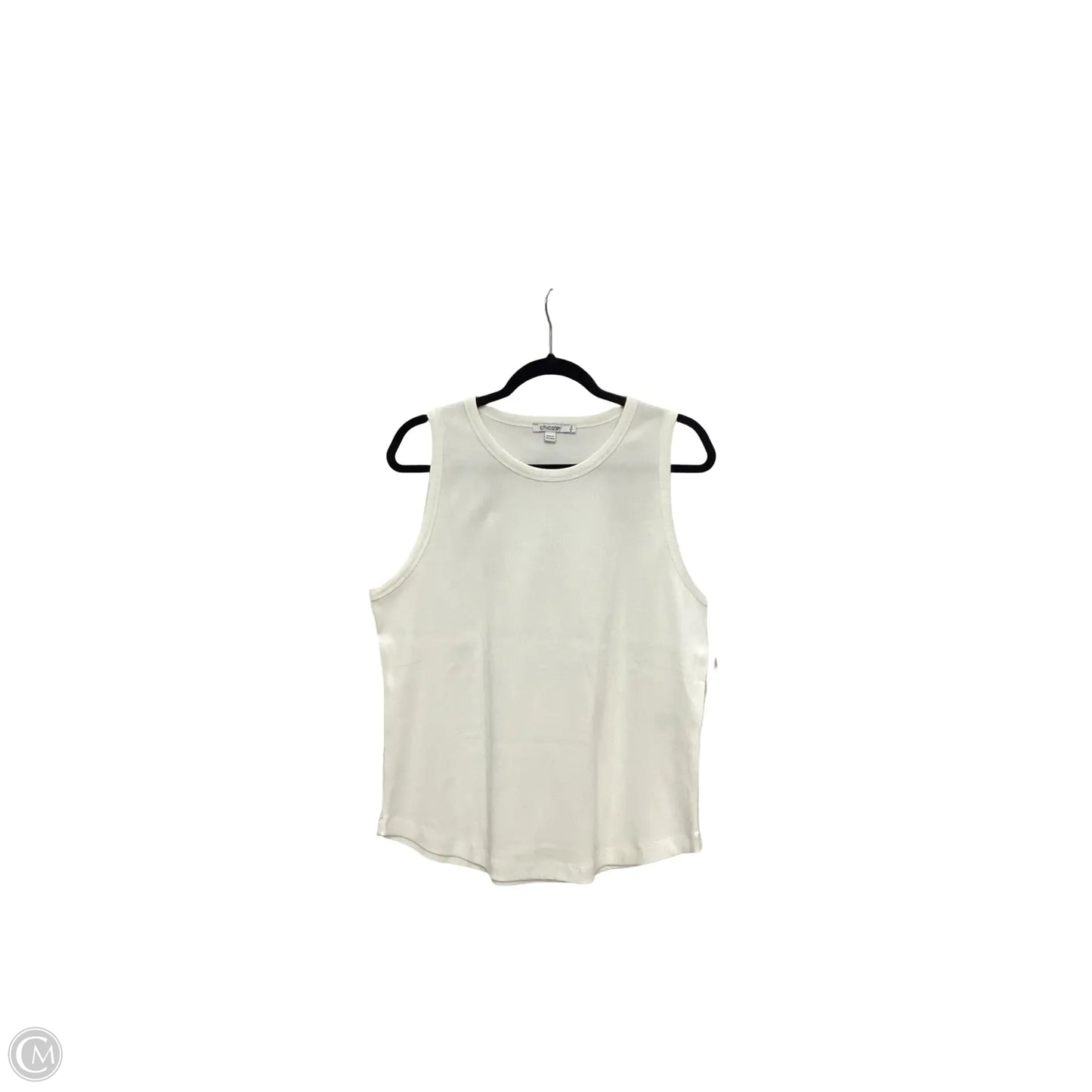 Top Sleeveless Basic By Chicos In White, Size: 2