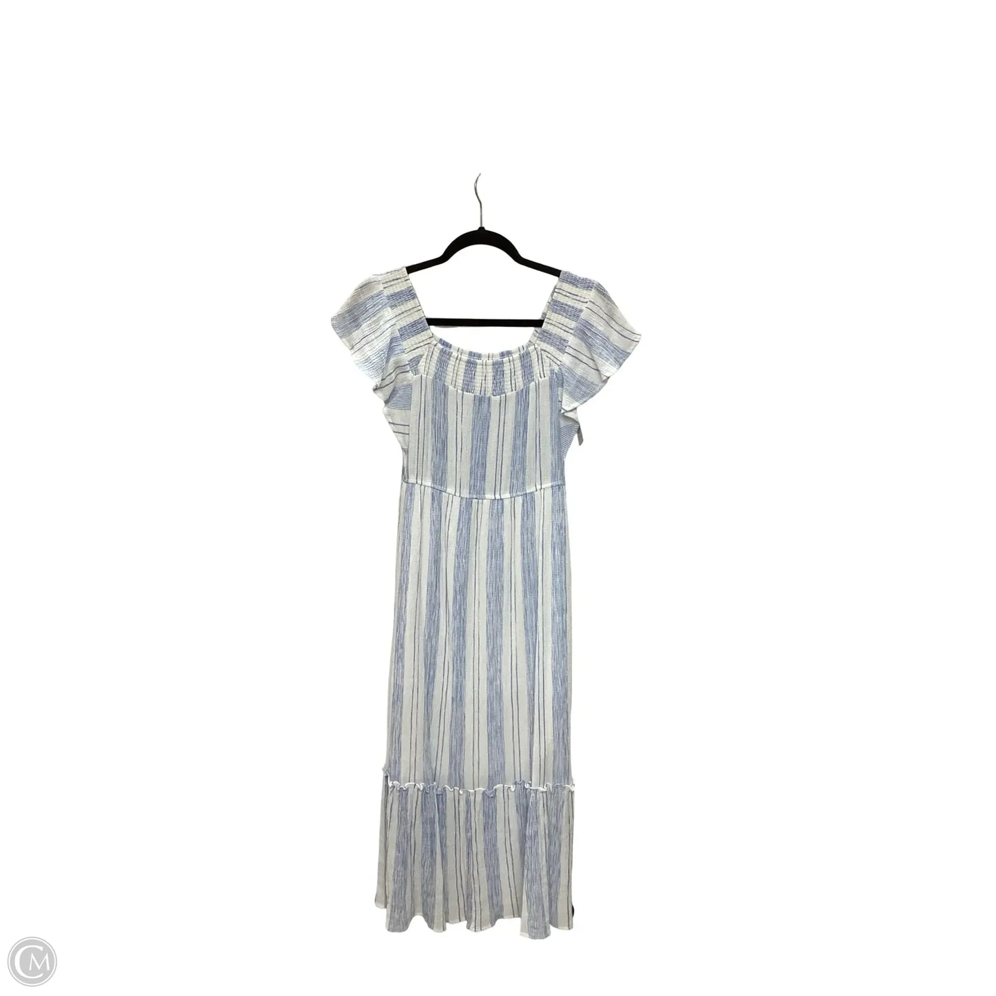 Dress Casual Midi By August Blue In Blue, Size: S