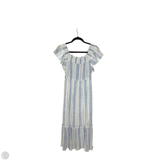 Dress Casual Midi By August Blue In Blue, Size: S