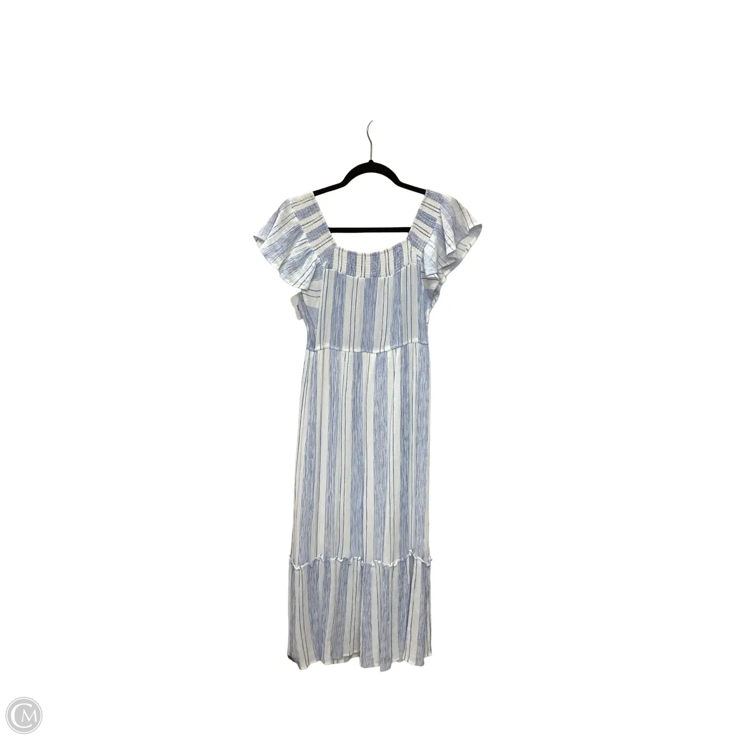 Dress Casual Midi By August Blue In Blue, Size: S