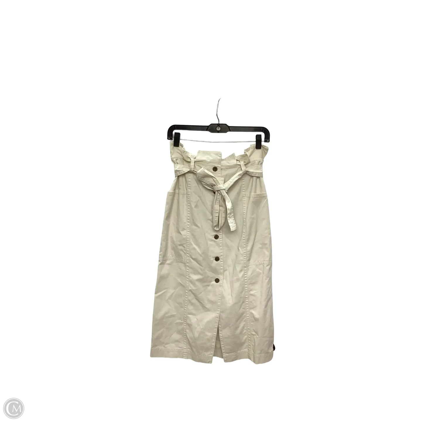 Skirt Midi By Banana Republic In Tan, Size: Xs
