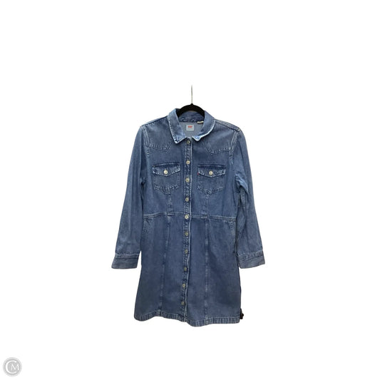 Dress Casual Short By Levis In Blue Denim, Size: L