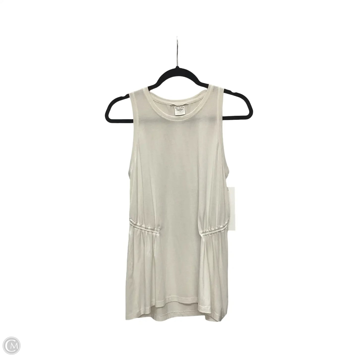 Athletic Top Short Sleeve By Athleta In White, Size: M