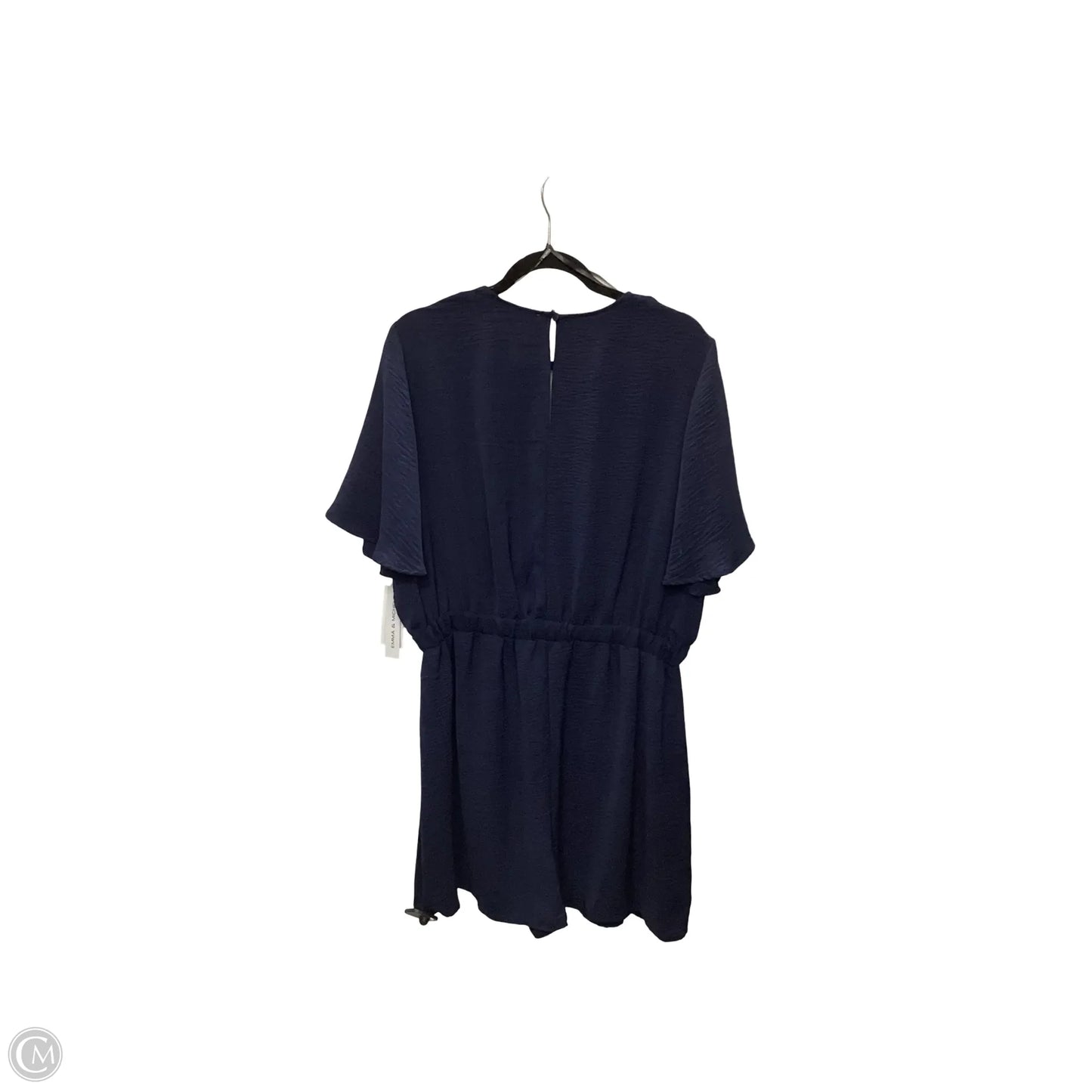 Romper By Emma And Michele In Navy, Size: Xl
