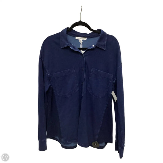 Jacket Denim By Jane And Delancey In Blue Denim, Size: Xl