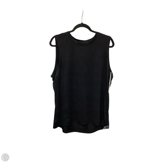 Athletic Top Short Sleeve By Athleta In Black, Size: Xl