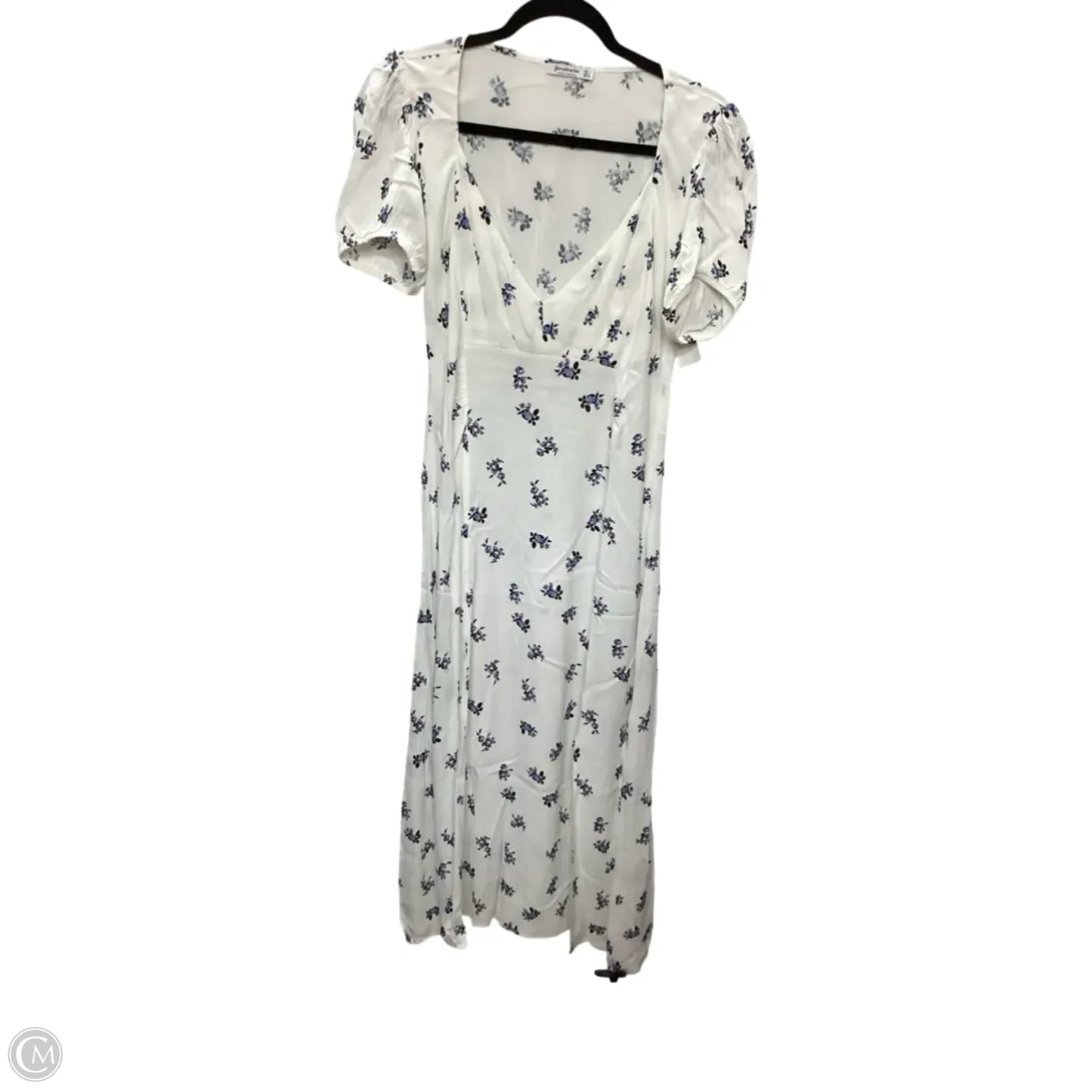 Dress Casual Midi By Stradivarius In White, Size: L