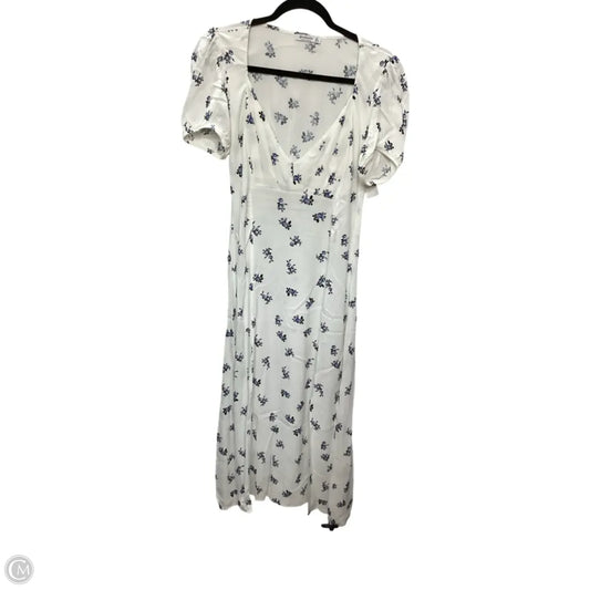 Dress Casual Midi By Stradivarius In White, Size: L