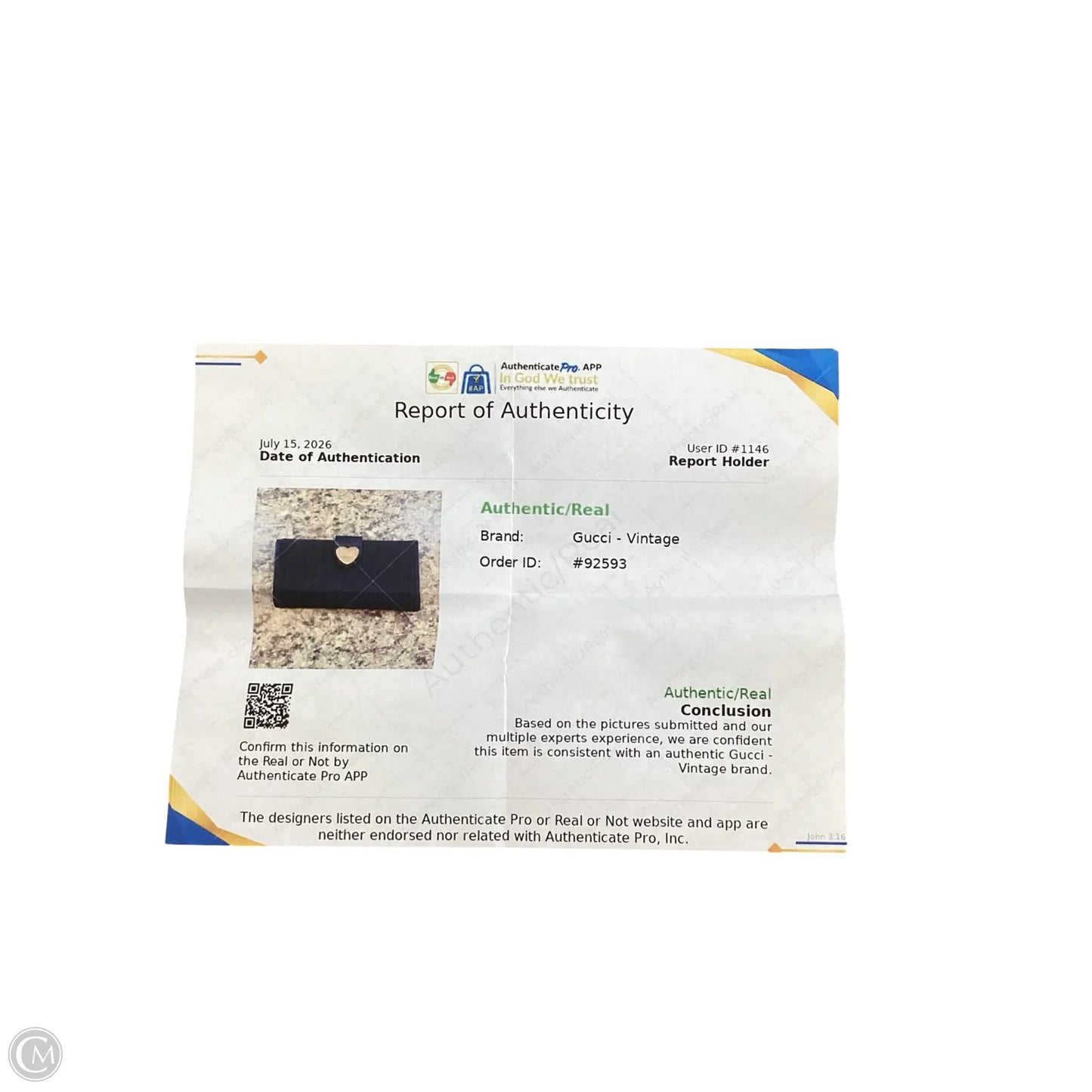 Wallet Luxury Designer By Gucci, Size: Medium