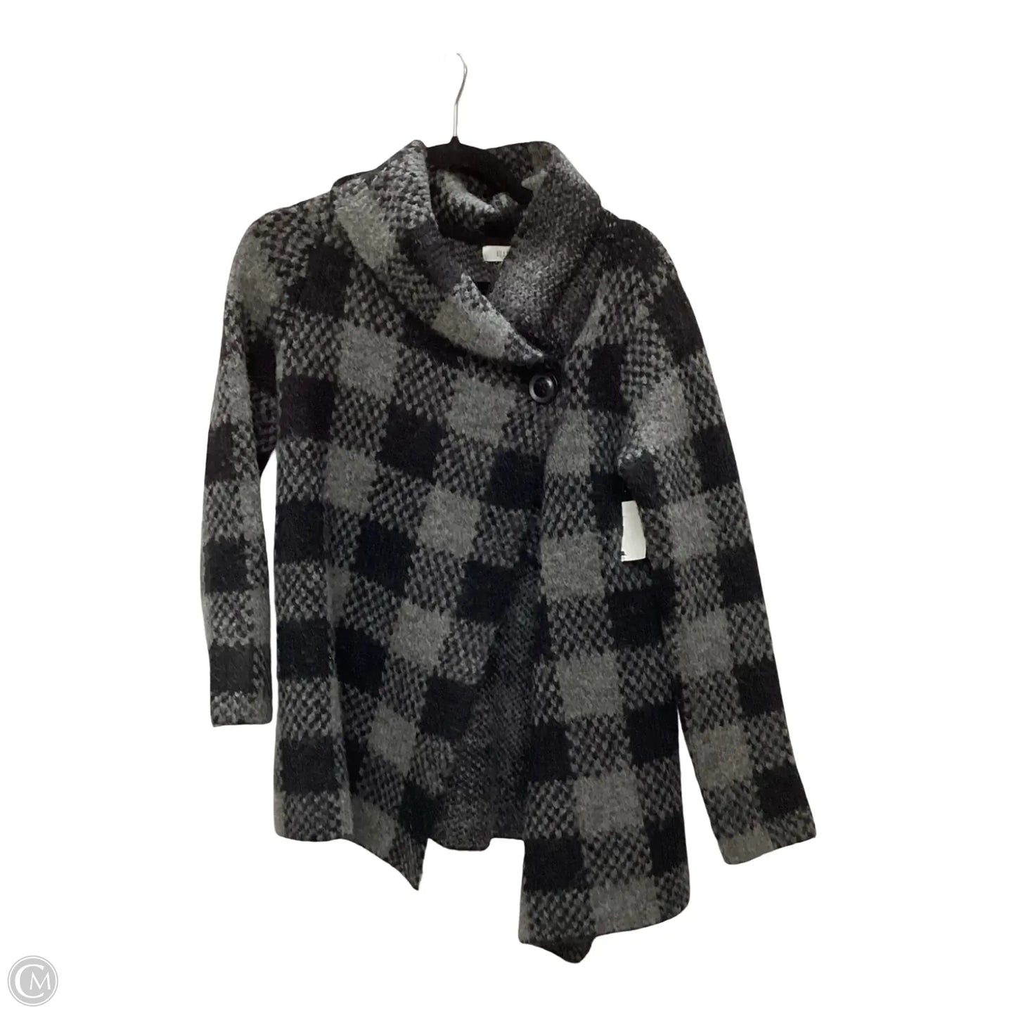 Jacket Faux Fur & Sherpa By Ellen Tracy In Grey, Size: S