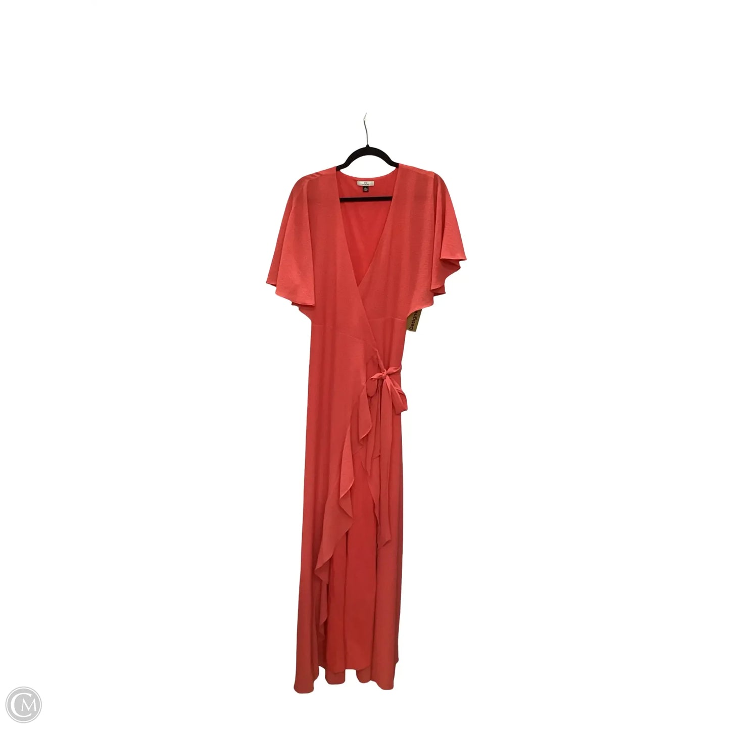 Dress Designer By Halston In Orange, Size: L