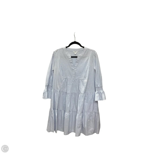 Dress Casual Short By Crown And Ivy In Blue & White, Size: M