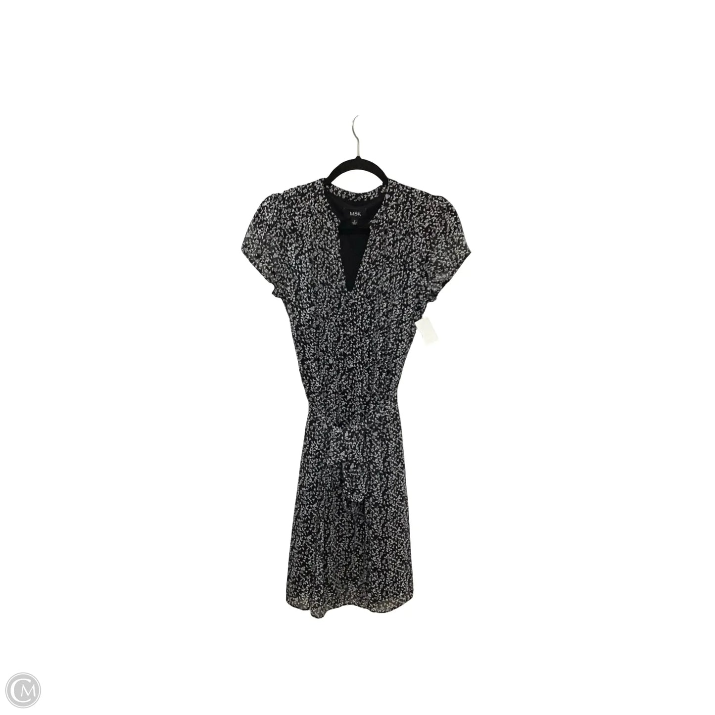 Dress Casual Midi By Msk In Black & White, Size: 8