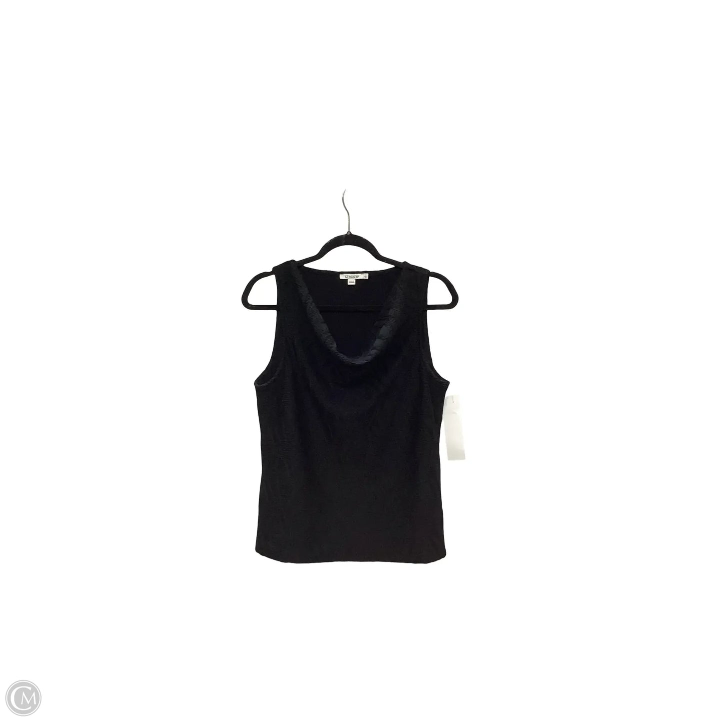 Blouse Sleeveless By Chicos In Black, Size: M