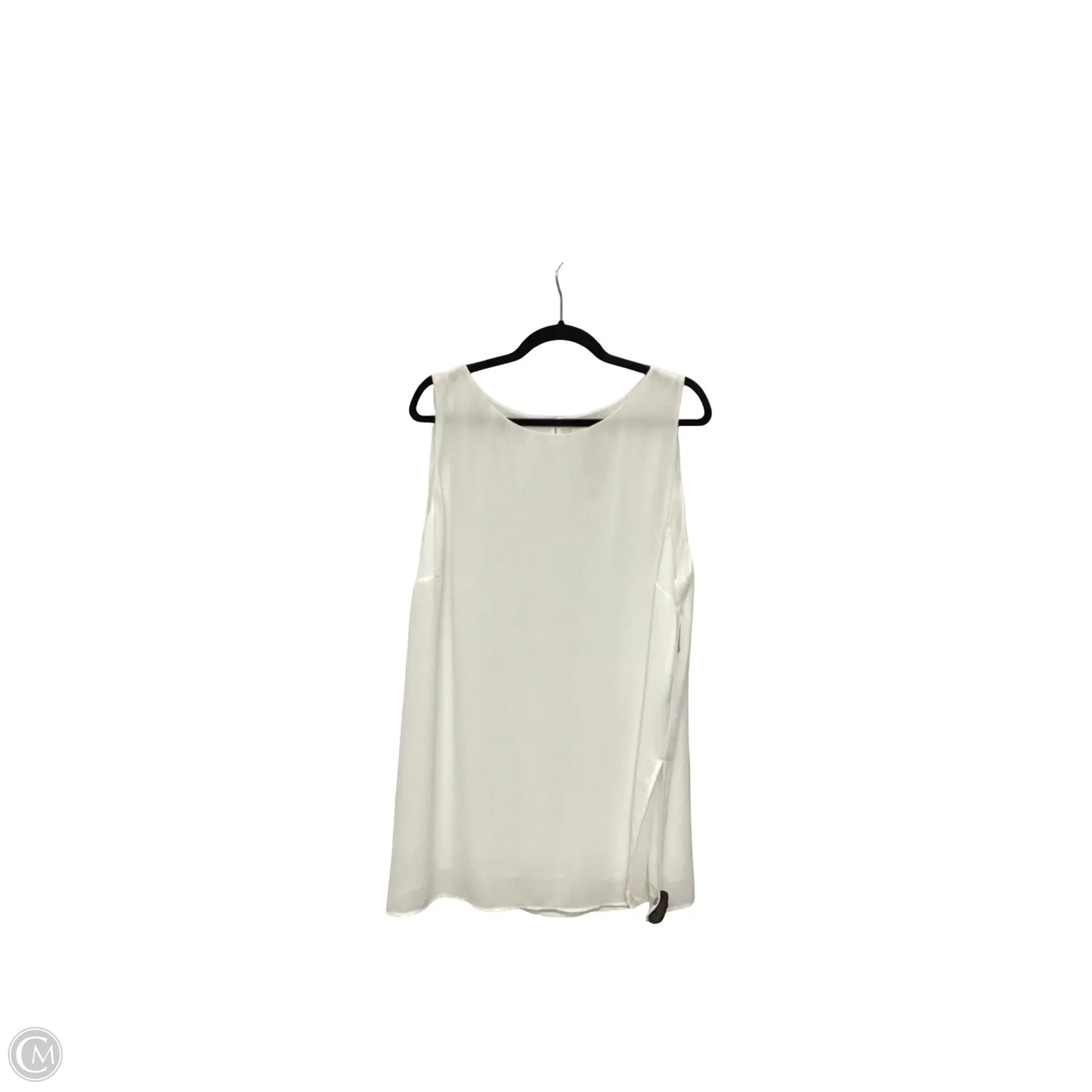 Blouse Sleeveless By Chicos In White, Size: 4