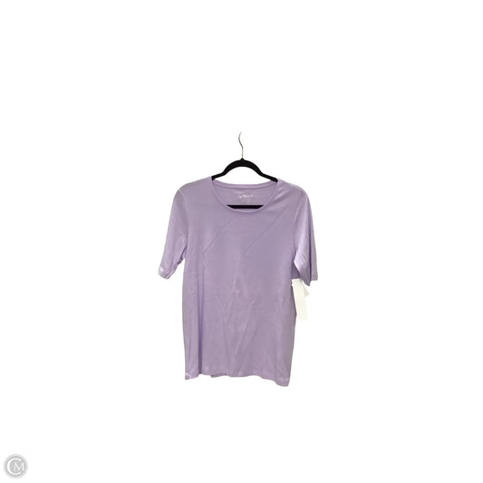 Top Short Sleeve Basic By Chicos In Purple, Size: 2