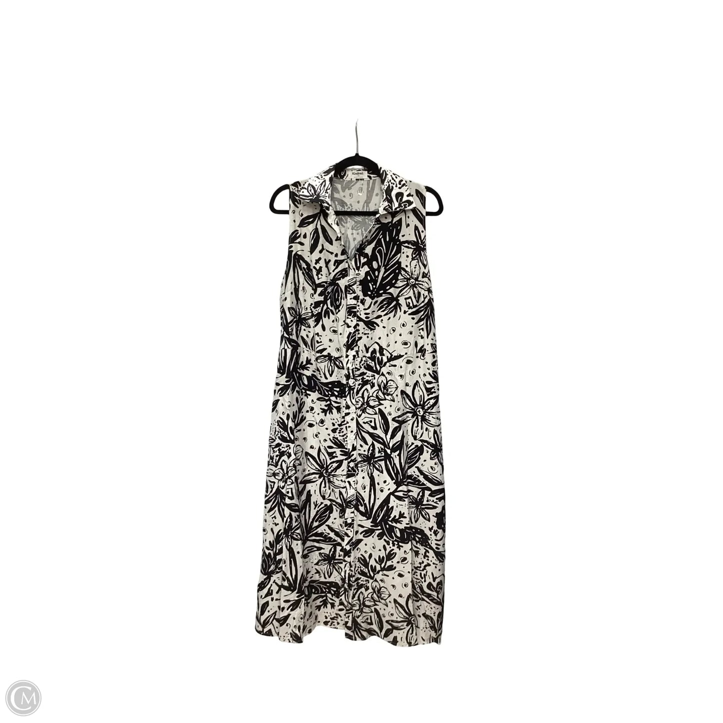 Dress Casual Maxi By Kindred In Black & White, Size: 1x
