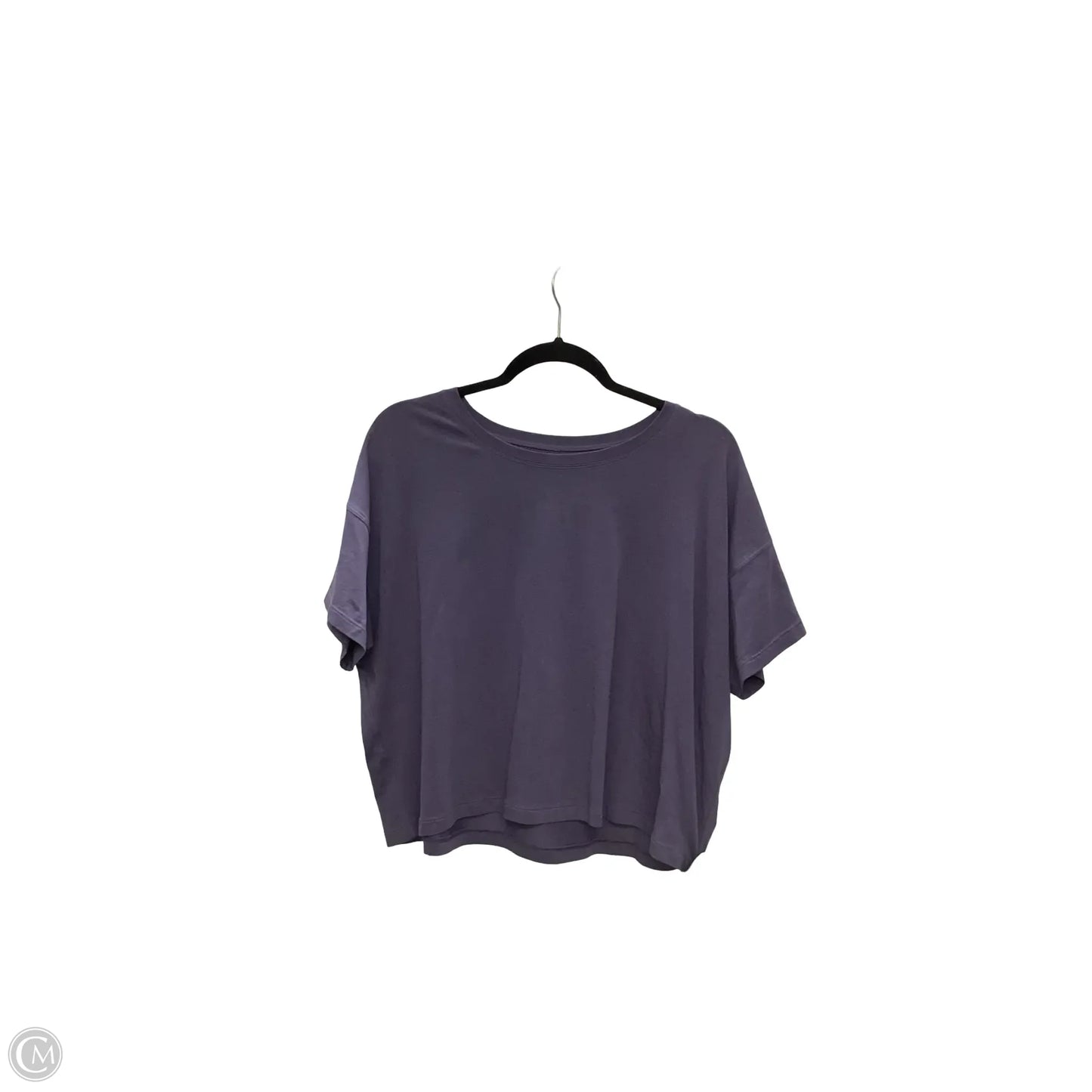 Athletic Top Short Sleeve By Lululemon In Purple, Size: 10