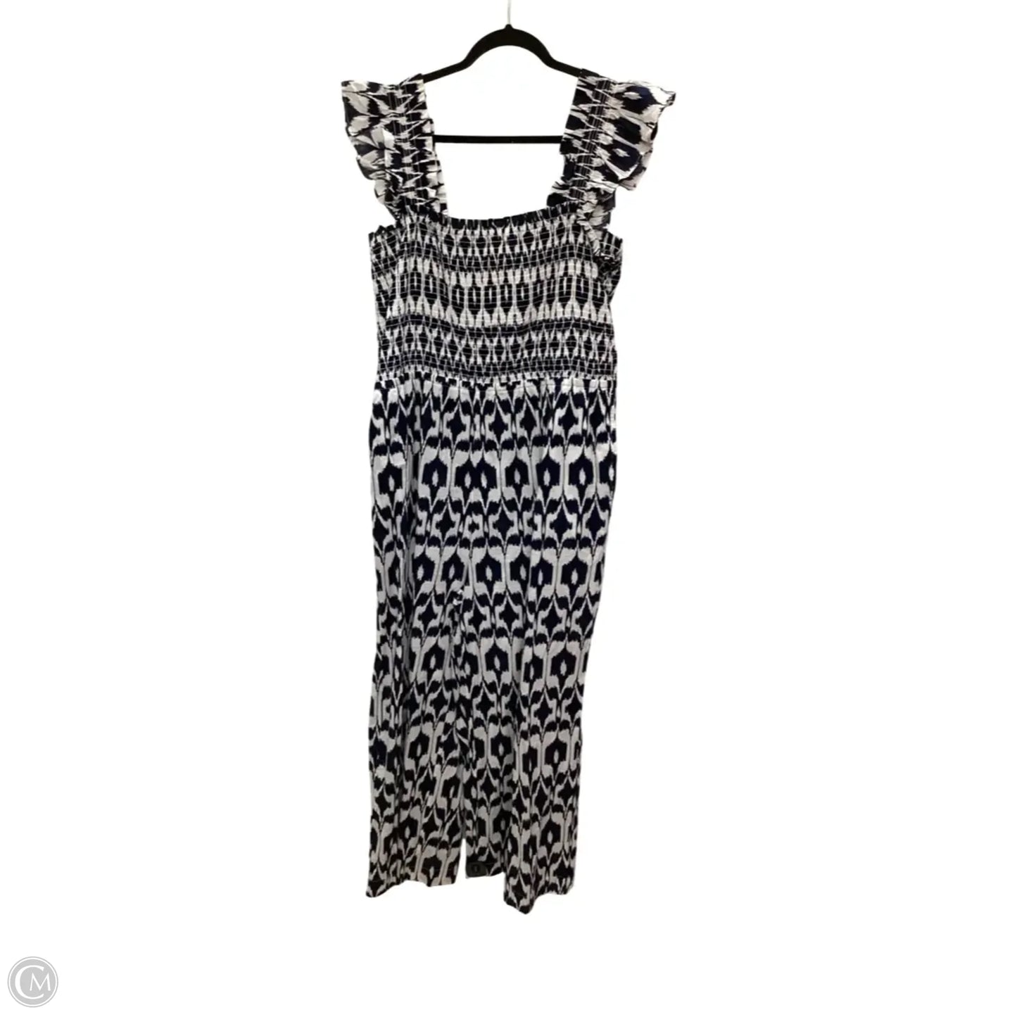 Jumpsuit By Loft In Blue & White, Size: Xl