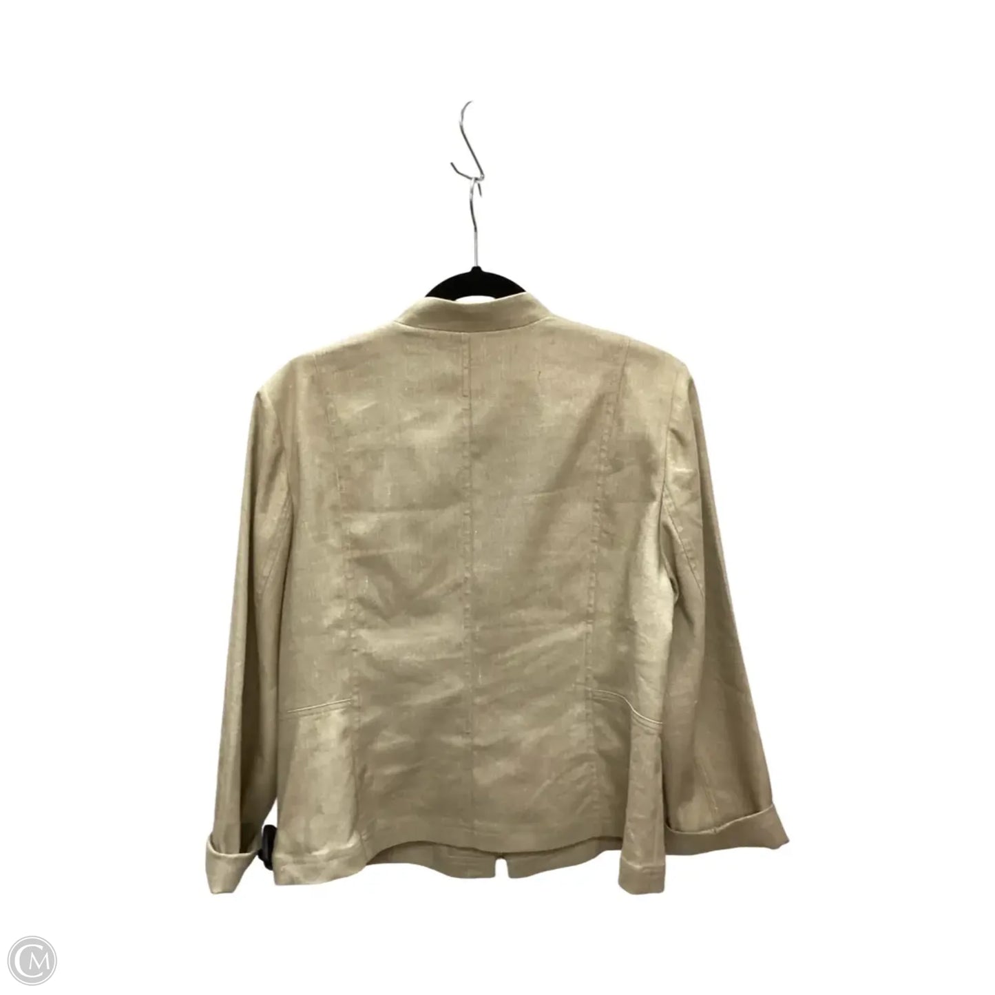 Jacket Moto By Chicos In Brown, Size: 2