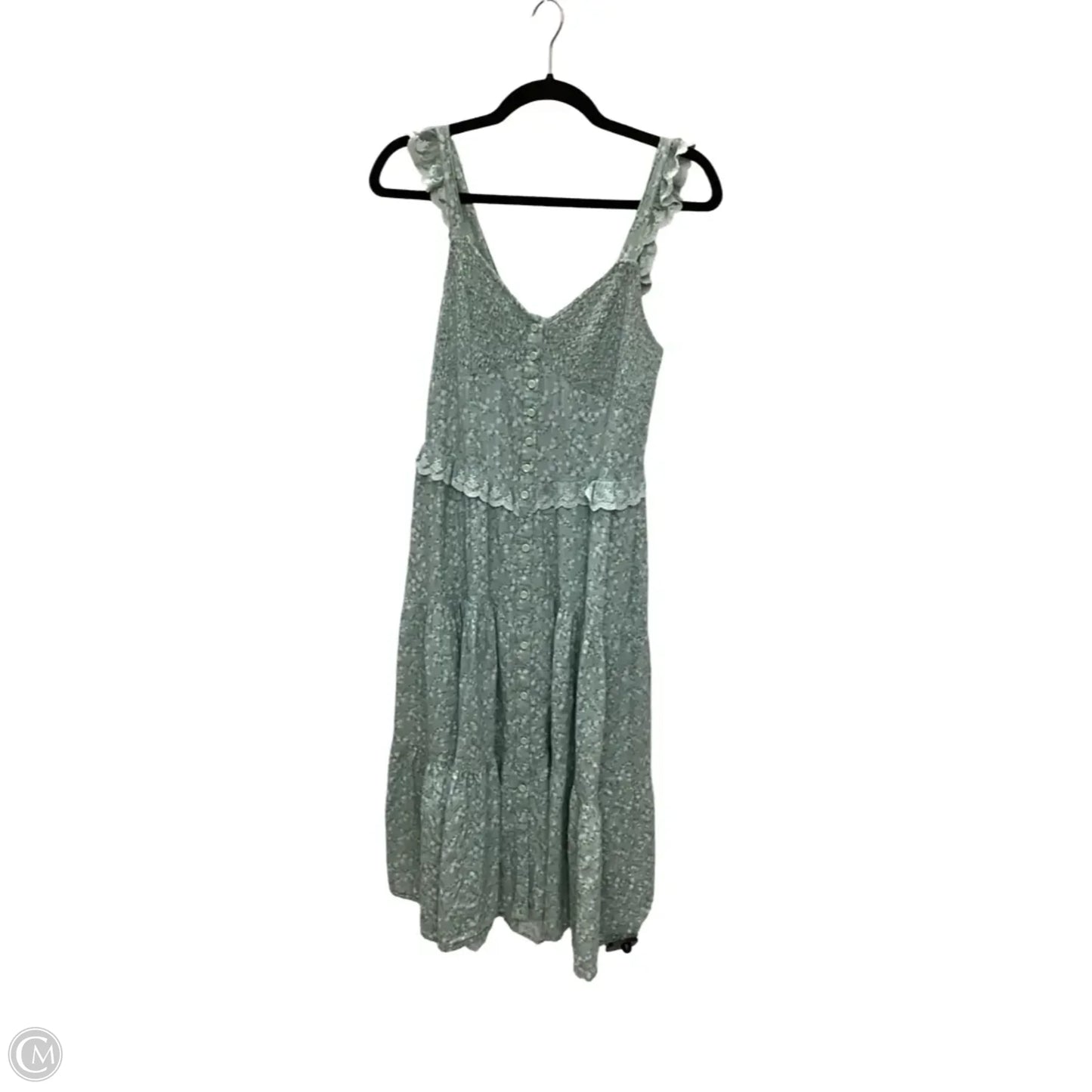Dress Casual Midi By And Now This In Green, Size: M