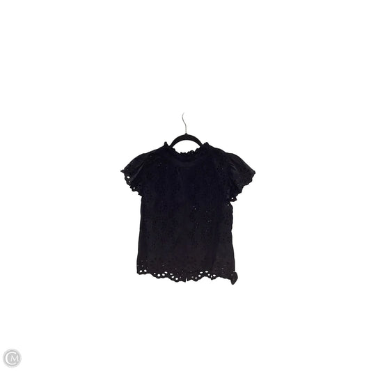 Blouse Short Sleeve By Jennifer & Grace In Black, Size: M