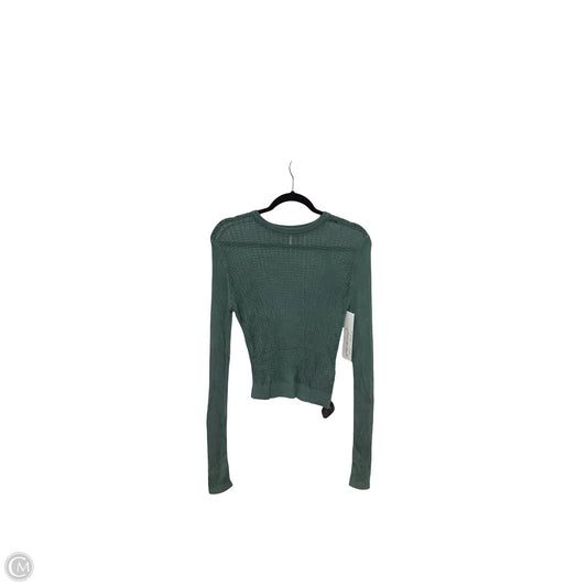 Blouse Long Sleeve By Free People In Green, Size: S