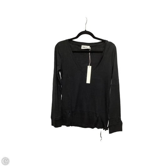 Designer Blouse Long Sleeve By Line & Dot In Black, Size: L