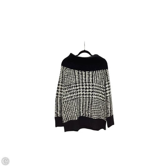 Sweater By Dkny In Black & White, Size: Xl