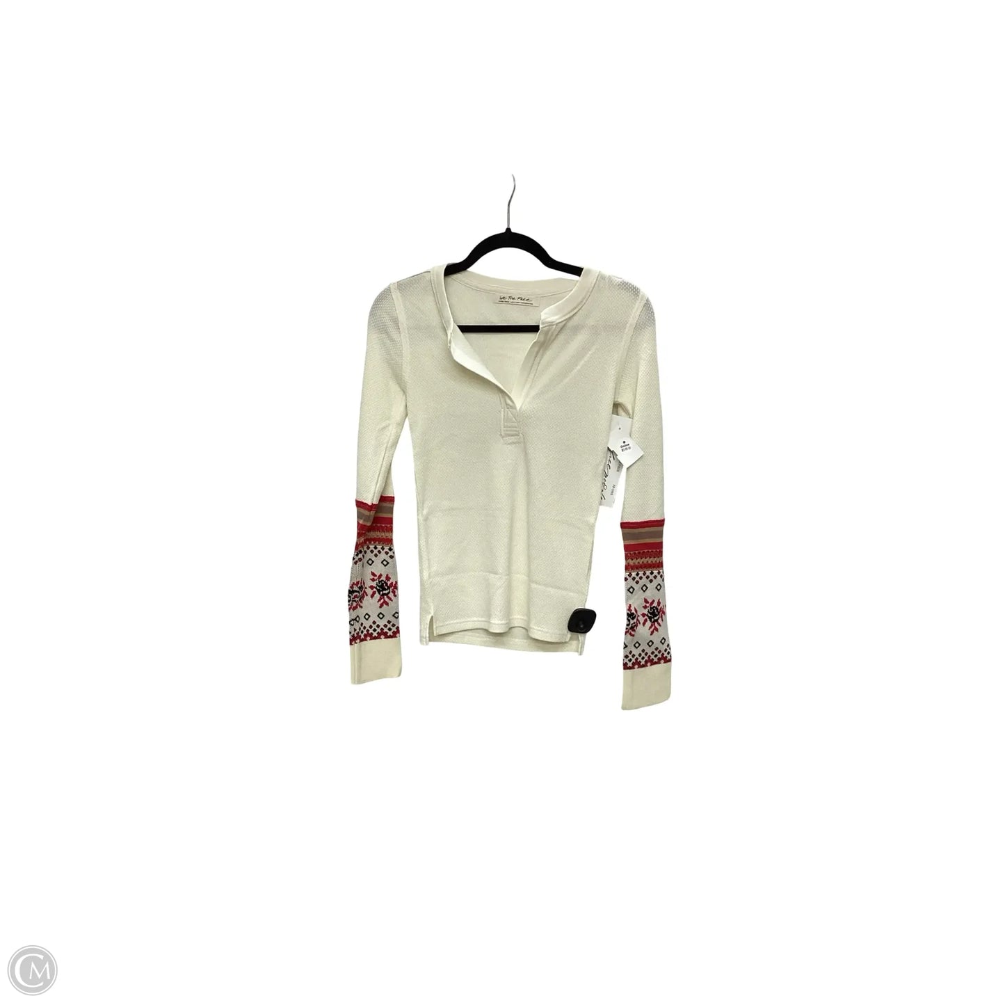 Blouse Long Sleeve By We The Free In Cream, Size: Xs