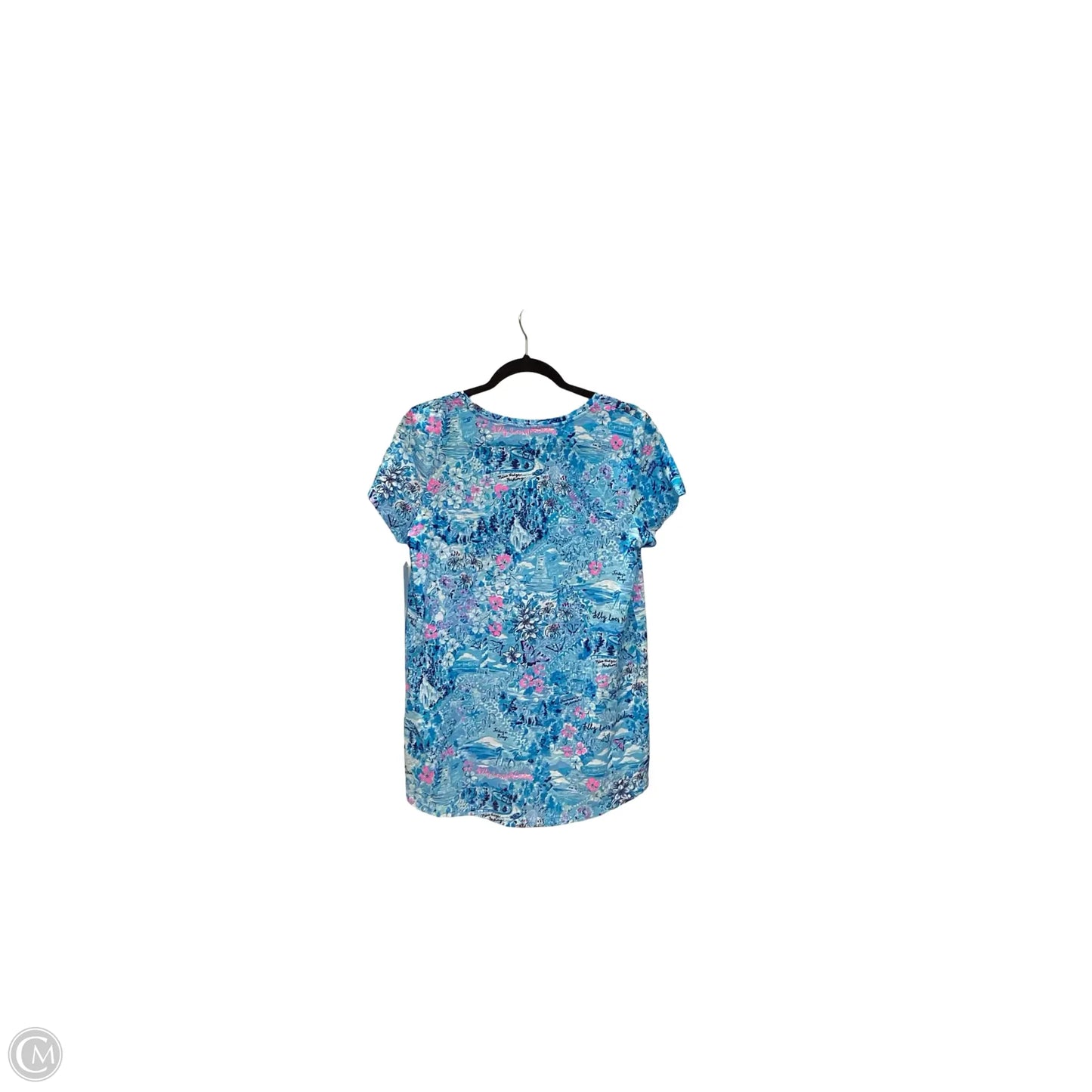 Blouse Designer By Lilly Pulitzer In Blue, Size: M