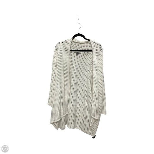 Cardigan By Jessica London In White, Size: 2x