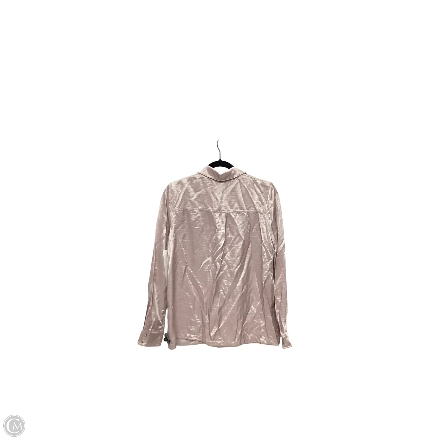 Blouse Long Sleeve By Current Air In Pink, Size: S