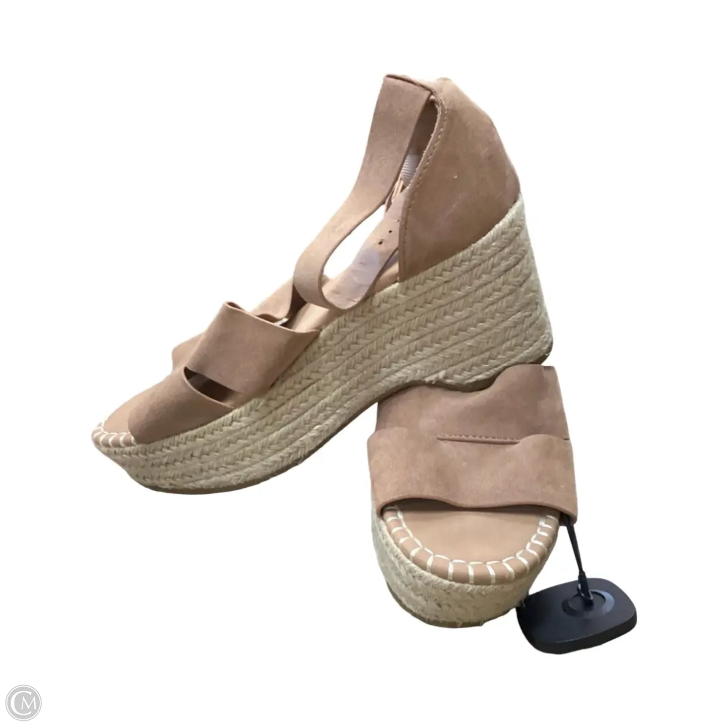 Sandals Heels Wedge By Cato In Brown, Size: 7
