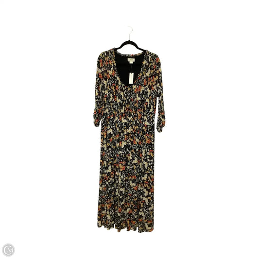 Dress Casual Maxi By Maeve In Floral Print, Size: Xl