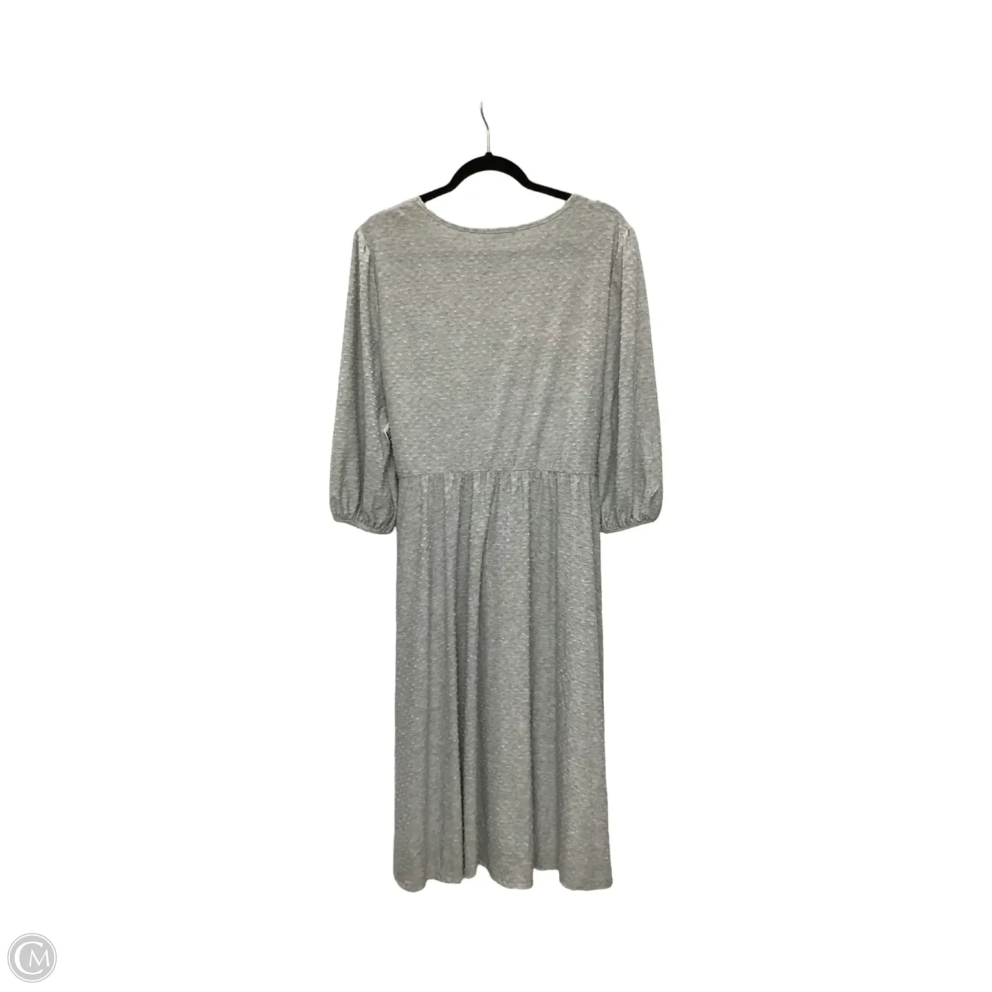 Dress Casual Midi By Chicsoul In Grey, Size: 2x