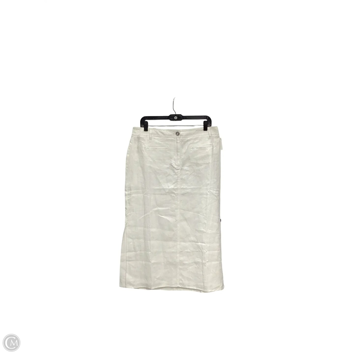 Skirt Midi By Talbots In White, Size: 12p