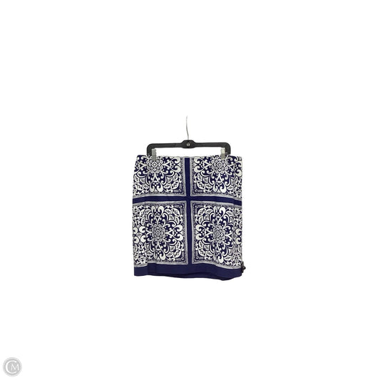 Skirt Mini & Short By Talbots In Blue & White, Size: 12