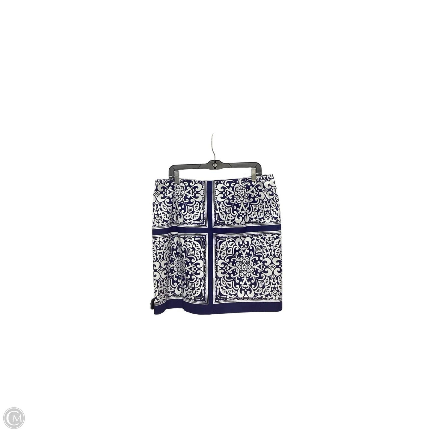 Skirt Mini & Short By Talbots In Blue & White, Size: 12
