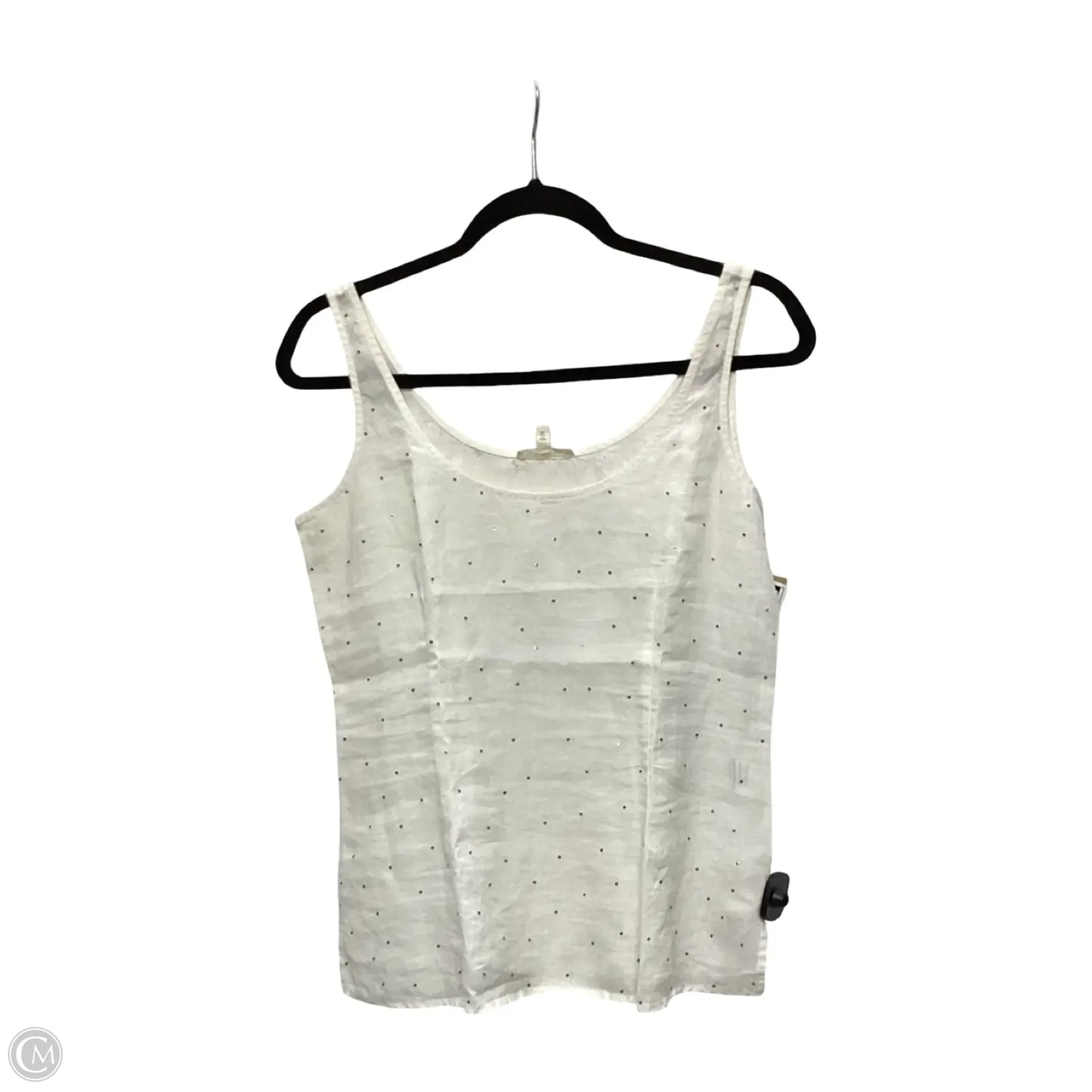 Blouse Sleeveless By Eileen Fisher In Cream, Size: Xs